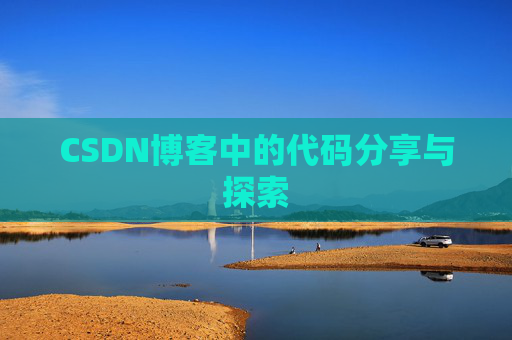 CSDN博客中的代码分享与探索